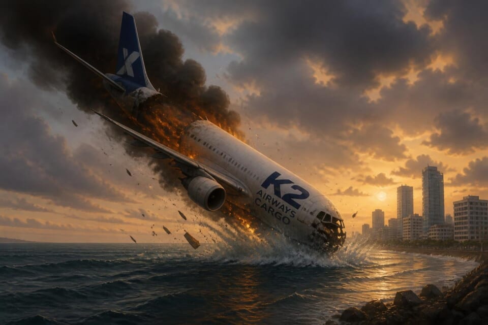 K2 Airways Cargo Plane Crashes Near Karachi, Flight Data Shows Rapid Descent