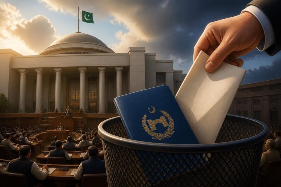 KP Assembly Withdraws Blue Passport Amendment