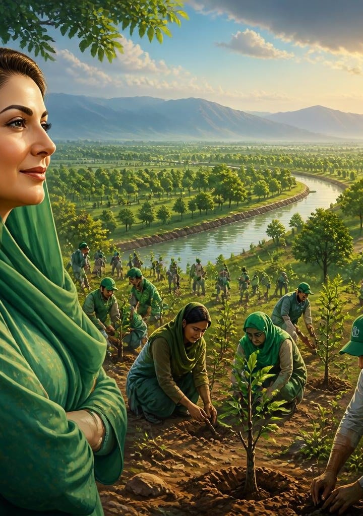 Maryam Nawaz's Green Punjab Vision Leads to Record Plantation
