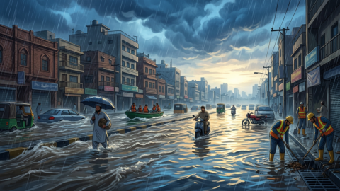 پاکستان میں مون سون بارشیں: سیلاب کے الرٹ جاری