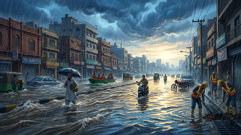 Peshawar Sees Roofs, Walls Collapse Amid Heavy Rains
