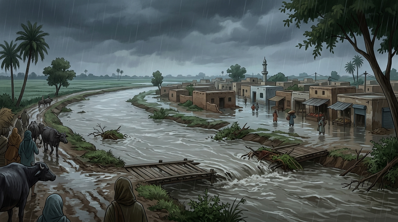 Monsoon Rains Cause Flooding, Rivers Swell Across Punjab