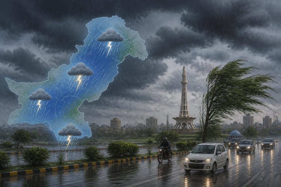 PMD Forecasts More Rain, Warns of Urban Flooding in Punjab Cities