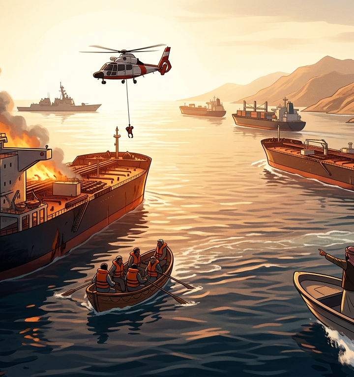 Oil Tanker Attacked, Houthi Warnings Impact Red Sea Shipping