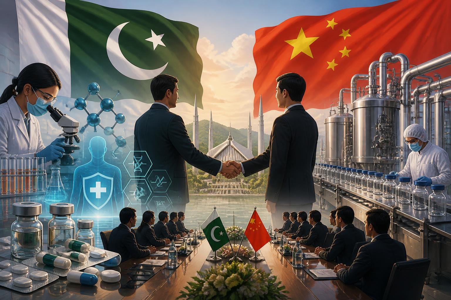 پاکستان-چین فارماسیوٹیکل اور صحت کے شعبے میں تعاون کا نیا مرحلہ