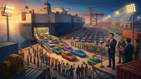 Pakistan Receives First Ro-Ro Shipment with 2,000 Electric Vehicles