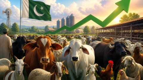 پاکستان میں مویشیوں کی تعداد میں نمایاں اضافہ