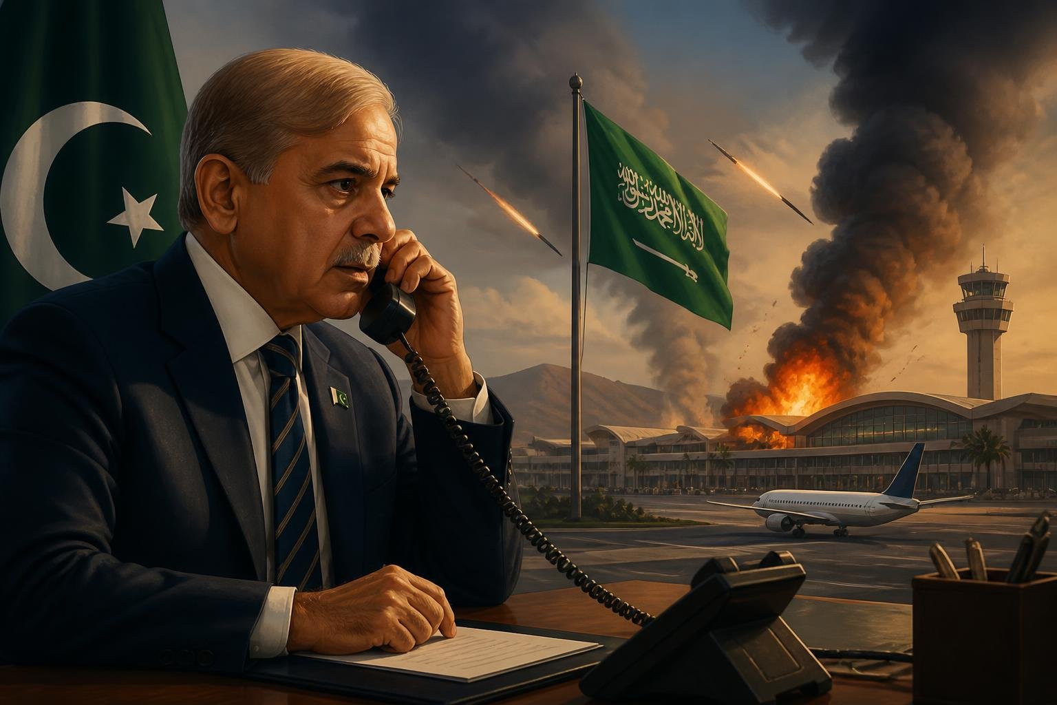 PM Shehbaz Sharif Condemns Attack on Saudi Arabia