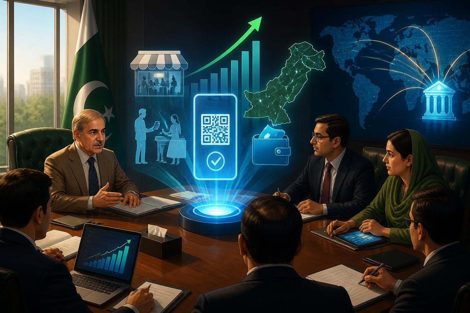 PM Shehbaz Sharif Stresses Cashless Economy, Digital Payments Growth