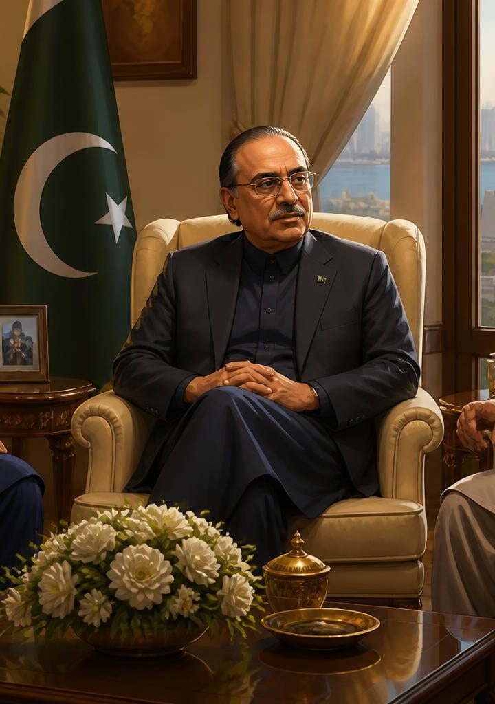 President Zardari Meets Sindh, Balochistan Chief Ministers in Karachi