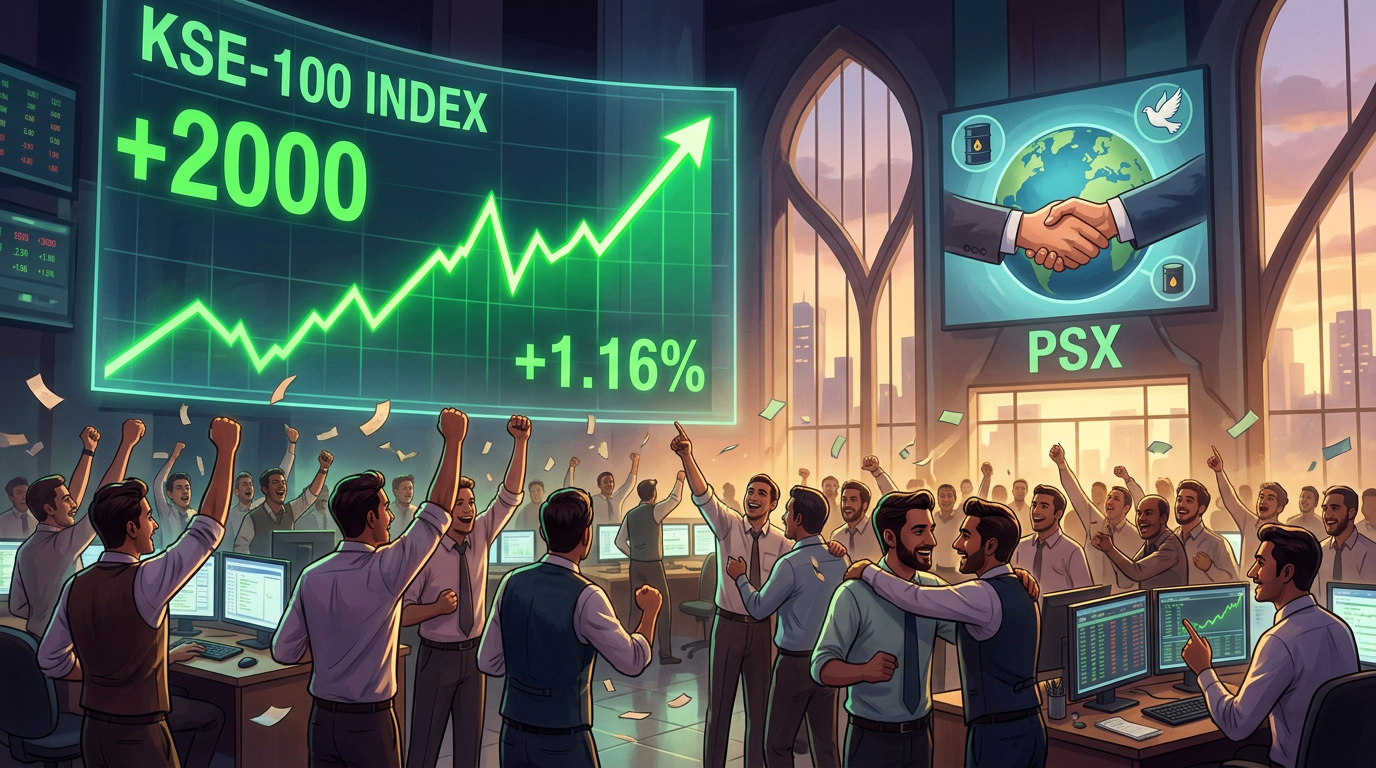 Pakistan Stock Exchange KSE-100 Index Drops 1703 Points
