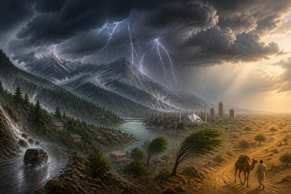 Rain, Windstorms Predicted in Upper Pakistan Over Weekend
