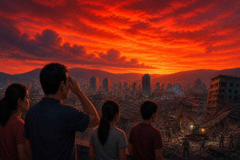 Red Sky Over Caracas Alarms Residents After Deadly Earthquakes