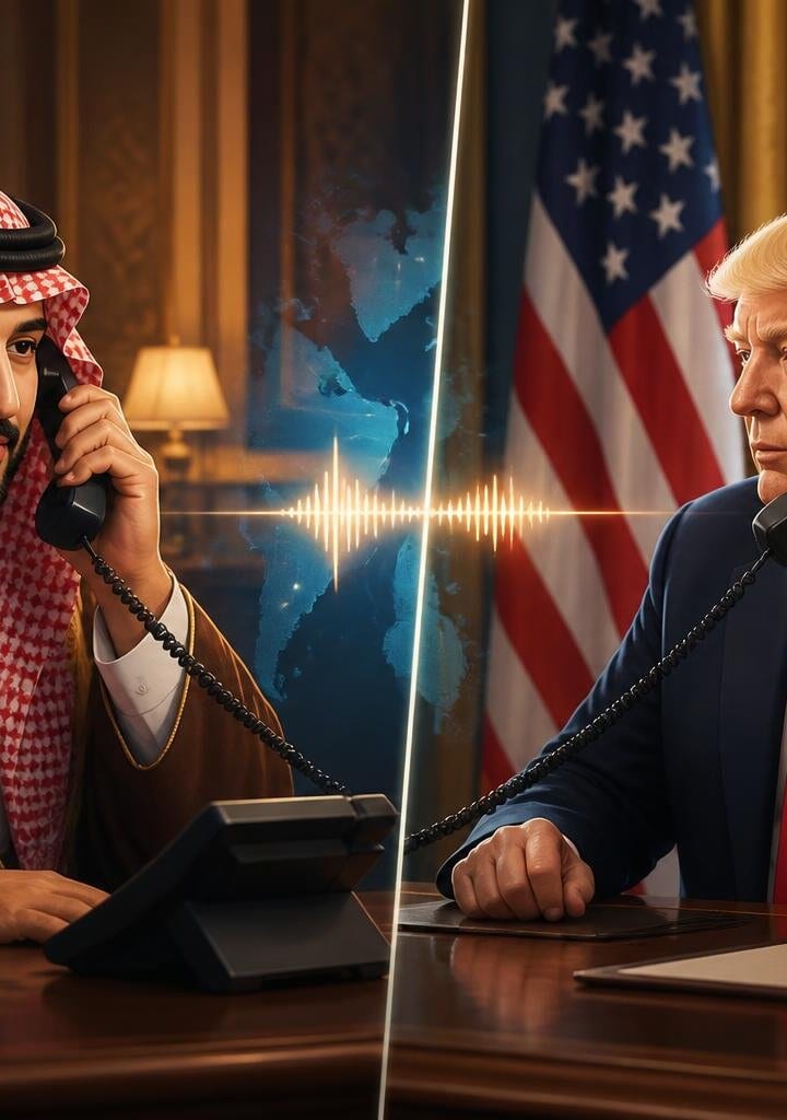 Saudi Crown Prince Mohammed bin Salman and US President Hold Phone Call