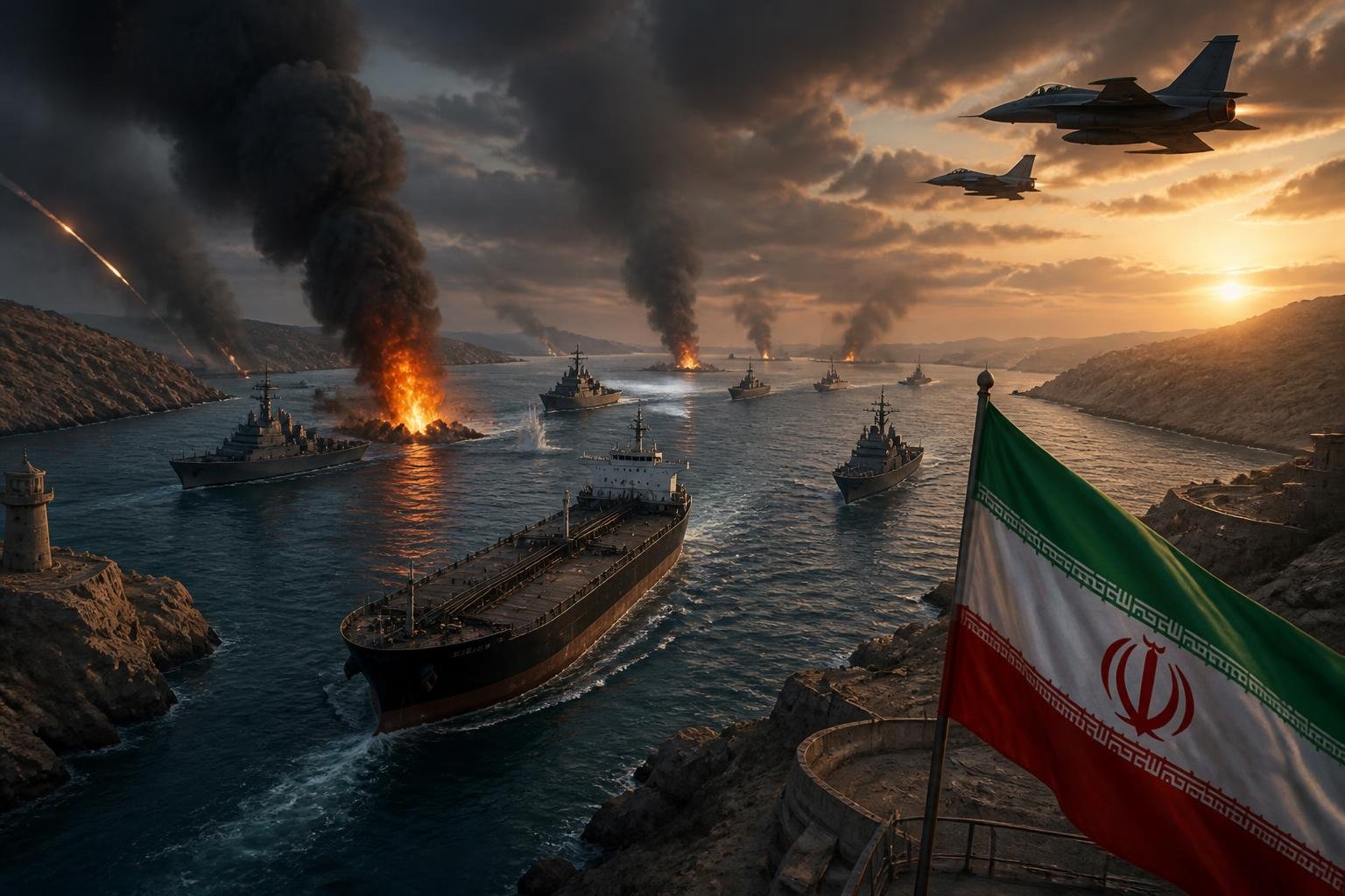 Strait of Hormuz Faces Attacks Amid Closure Threats and War Compensation Demands