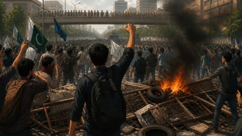 Student Organization Protest in Karachi After University Clash