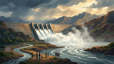 Tarbela Dam Spillways Opened Due to Rising Water Levels