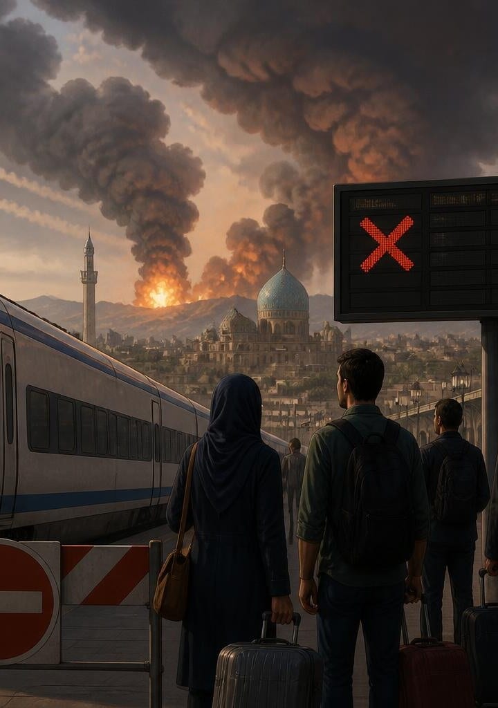 Tehran-Mashhad Train Service Suspended Following Reported US Strikes