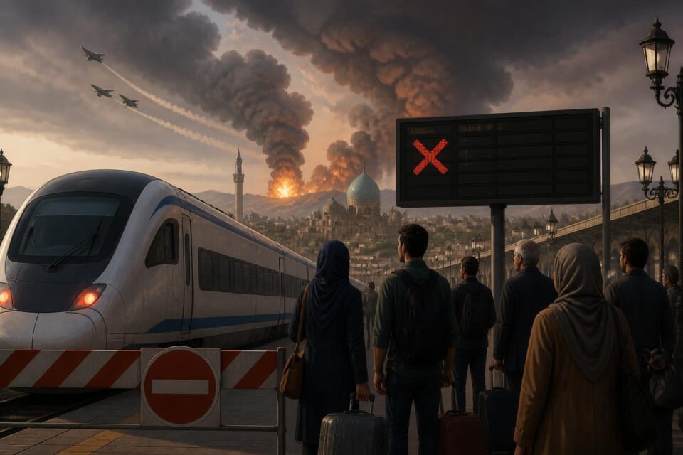 Tehran-Mashhad Train Service Suspended Following Reported US Strikes