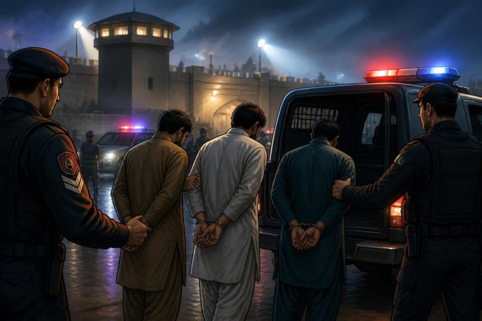 CCTV Footage Reveals 14 Inmates Escaped from Adiala Jail