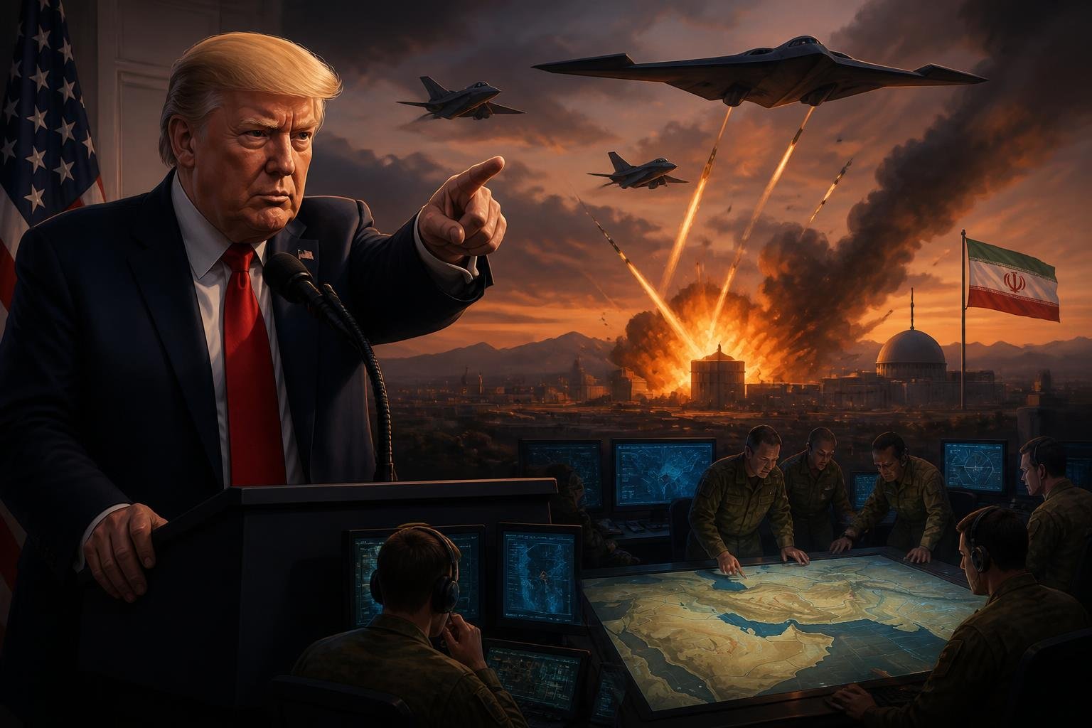 Trump Announces Major Attack on Iran