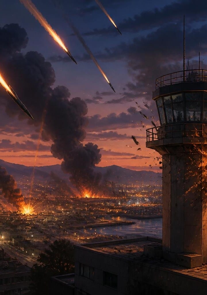 US attacks Iranian cities, civilian maritime tower hit