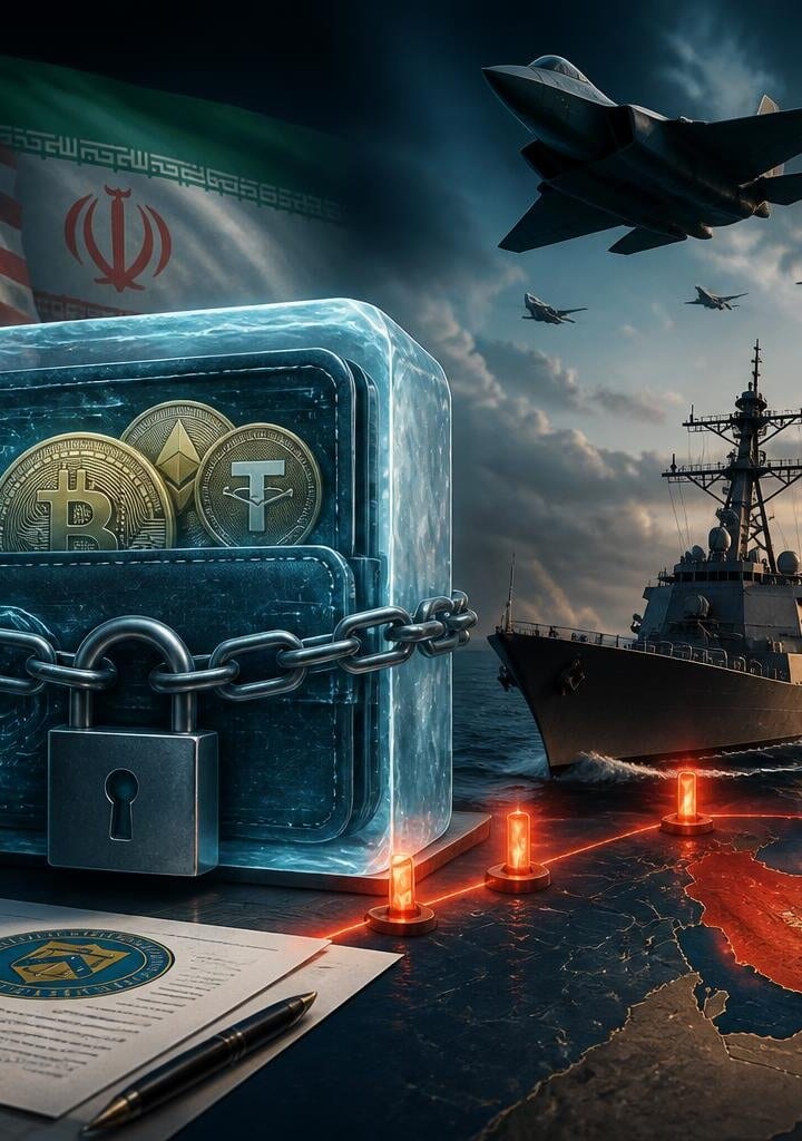 US freezes $130 million in Iran-linked crypto, sanctions shipping entities