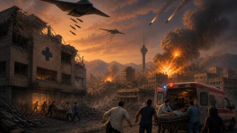 US Strikes on Iran Continue for Second Day, Casualties and Hospital Hit Reported