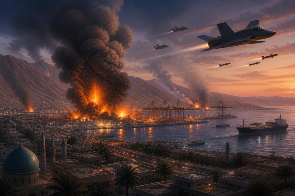 US Strikes Reported Across Southern Iran Amid Escalating Tensions