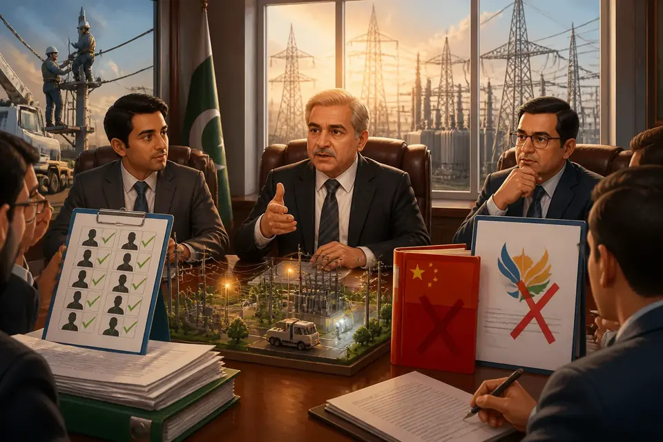 Animated editorial illustration for: FESCO Privatisation: 10 Bidders Prequalified, Names Revealed