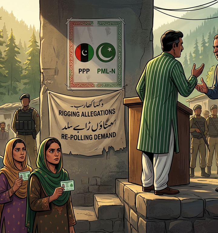 PPP, PML-N Workers Clash in Sialkot Amid AJK Election Tensions