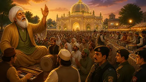 اس خبر کے لیے متحرک اداریاتی خاکہ: قصور: بابا بلھے شاہ کے سالانہ عرس کی تقریبات جاری