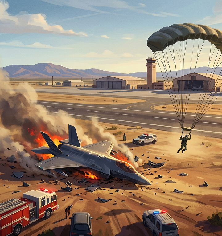 F-35 Fighter Jet Crashes at US Airbase in San Diego