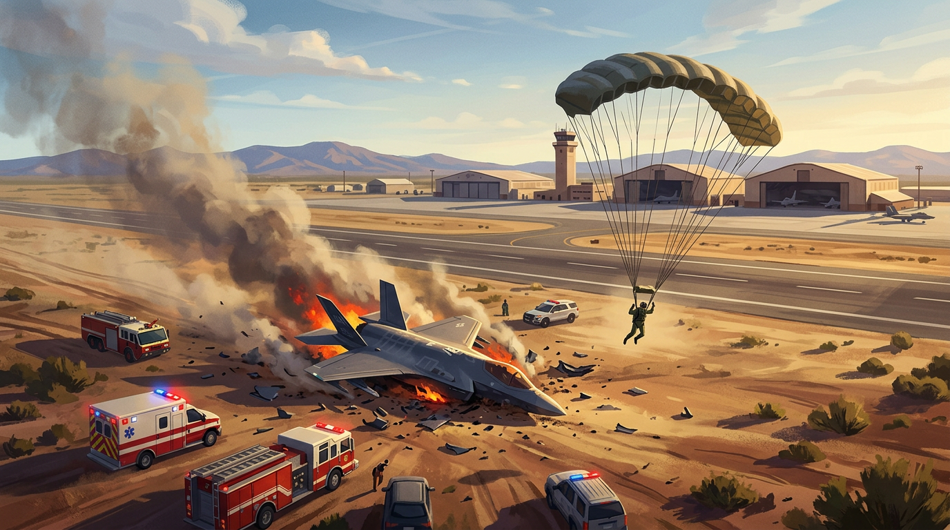 F-35 Fighter Jet Crashes at US Airbase in San Diego