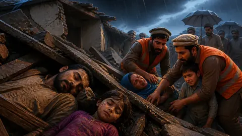 اس خبر کے لیے متحرک اداریاتی خاکہ: صوابی: شدید بارش کے باعث چھت گرنے سے باپ بیٹی جاں بحق