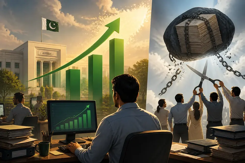 Animated editorial illustration for: Salaried class bears heaviest tax burden in July, data analysis shows