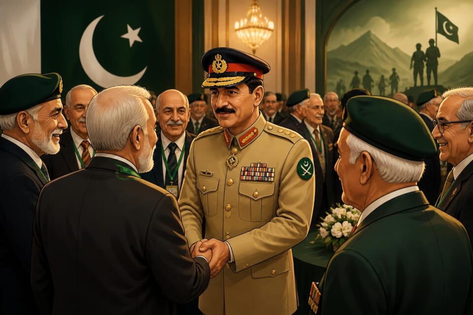Field Marshal Asim Munir hosts Independence Day reception for army veterans