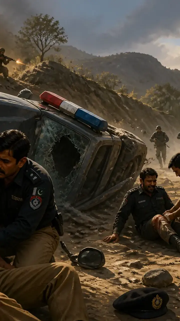 اس خبر کے لیے متحرک اداریاتی خاکہ: ڈی آئی خان میں دہشتگردوں کا حملہ، ڈی ایس پی سمیت 6 پولیس اہلکار زخمی