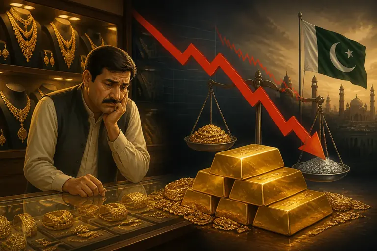 Gold price plummets by Rs 15,100 per tola in single session