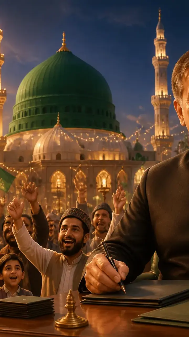 Animated editorial illustration for: Eid Miladun Nabi: PSX to close for Aug 26 public holiday