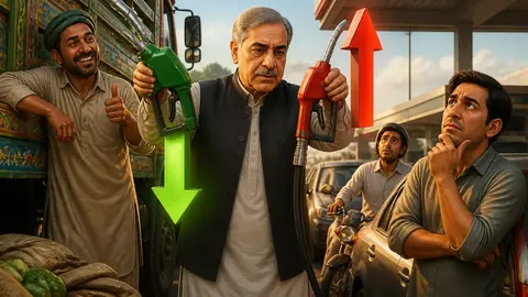 اس خبر کے لیے متحرک اداریاتی خاکہ: حکومت نے پیٹرولیم مصنوعات کی قیمتوں پر نظرثانی، ڈیزل سستا، پیٹرول مہنگا