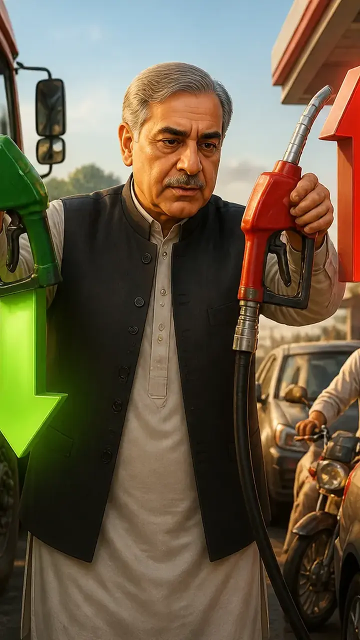 اس خبر کے لیے متحرک اداریاتی خاکہ: حکومت نے پیٹرولیم مصنوعات کی قیمتوں پر نظرثانی، ڈیزل سستا، پیٹرول مہنگا