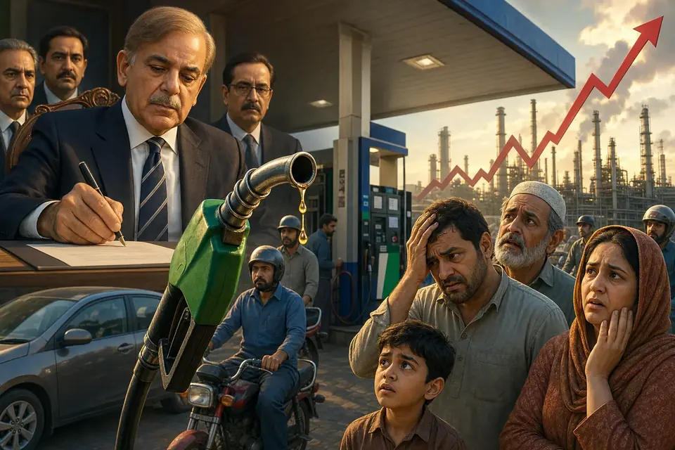 اس خبر کے لیے متحرک اداریاتی خاکہ: پیٹرول کی قیمتوں میں اضافے پر غیریقینی صورتحال، منظوری مسترد ہونے کی اطلاعات