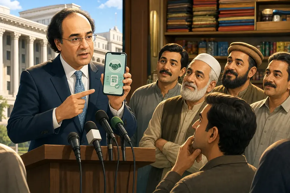 Animated editorial illustration for: Government warns traders of action for not joining tax net