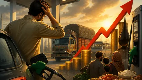 اس خبر کے لیے متحرک اداریاتی خاکہ: پیٹرول اور ڈیزل کی قیمتوں میں اضافہ، ڈیلرز کا مارجن بھی بڑھا دیا گیا