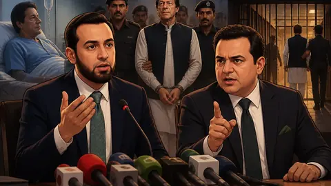 Animated editorial illustration for: Mohsin Naqvi asks PM to move Imran Khan to hospital