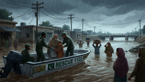 لاہور میں مون سون کی بارشوں اور سیلاب کی صورتحال برقرار