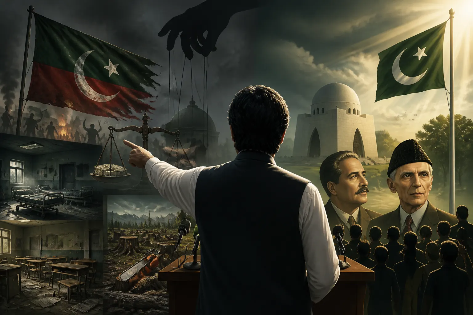 اس خبر کے لیے متحرک اداریاتی خاکہ: اختیار ولی کے پی ٹی آئی پر ملک دشمنی اور ناقص حکمرانی کے الزامات
