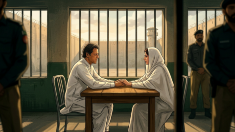 عمران خان اور بشریٰ بی بی کی ملاقات کے بعد سابق پی ٹی آئی رہنماؤں کی ہنگامی پریس کانفرنس