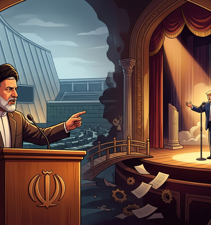 Iran Speaker Criticizes US ‘Dramatic Diplomacy’ Amid Tensions